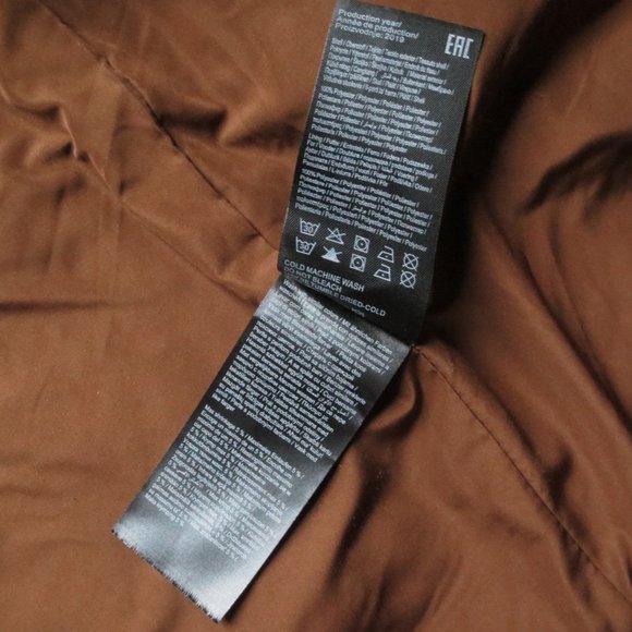 ONLY Chestnut Brown Teddy Sherpa Winter Cocoon Coat with Snap Buttons - Picture 6 of 7